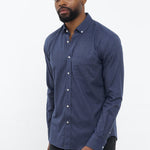 carpasus sustainable organic cotton flanell shirt populus navy. Nachhaltiges Carpasus Flanell Hemd Populus Navy aus Bio Baumwolle