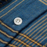 carpasus sustainable organic cotton flanell shirt ursido blue. Nachhaltiges Carpasus Flanell Hemd Ursido aus Bio Baumwolle in Blau