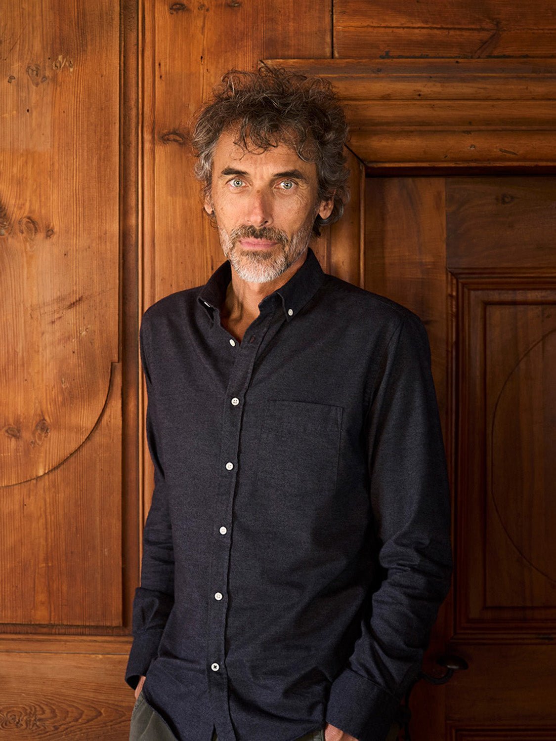 carpasus sustainable organic cotton flanell shirt populus slate. Nachhaltiges Carpasus Flanell Hemd Populus Slate aus Bio Baumwolle