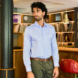 Business Hemd Blau Sky