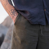 Shorts Linen Ilha Moss