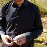 Flannel Shirt Luna Navy