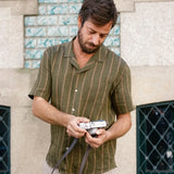 Linen Shirt Short Milano Khaki