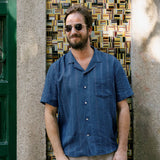 Linen Shirt Short Milano Saphir