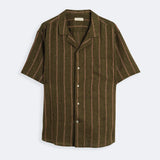 Linen Shirt Short Milano Khaki