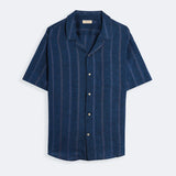 Linen Shirt Short Milano Saphir