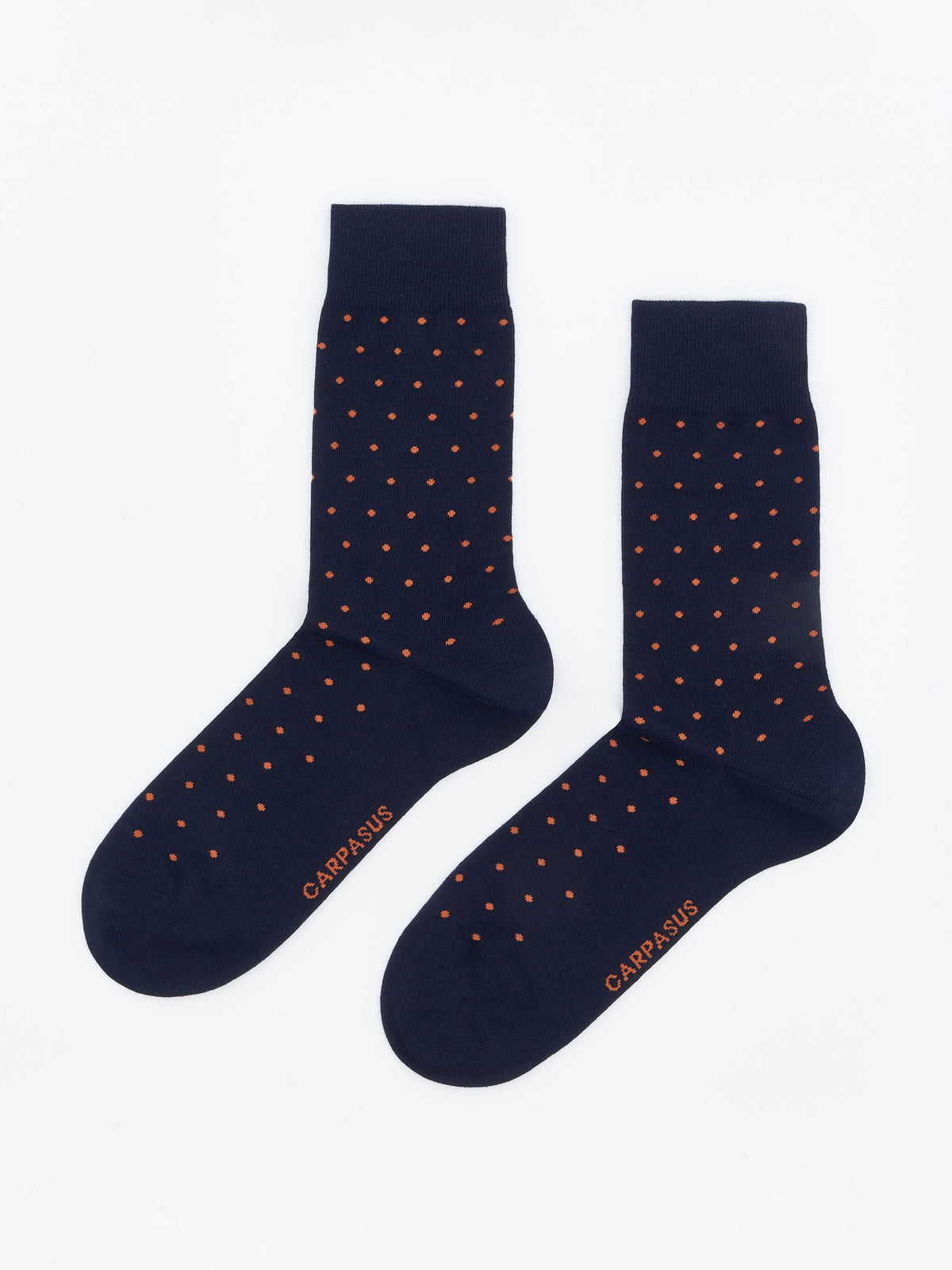 Classy Socks Dots Navy/Orange