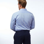 carpasus sustainable organic cotton dress shirt blue sky. Nachhaltiges Carpasus Businesshemd aus Bio Baumwolle in Blau Sky