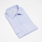 carpasus sustainable organic cotton dress shirt blue sky. Nachhaltiges Carpasus Businesshemd aus Bio Baumwolle in Blau Sky
