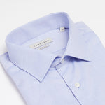 carpasus sustainable organic cotton dress shirt blue sky. Nachhaltiges Carpasus Businesshemd aus Bio Baumwolle in Blau Sky