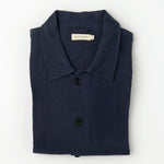 carpasus sustainable organic linen overshirt montagnola uni navy. Nachhaltiges Carpasus Overshirt Montagnola Uni Navy aus Bio Leinen 