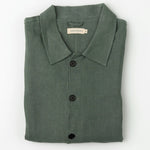 carpasus sustainable organic linen overshirt montagnola uni olive. Nachhaltiges Carpasus Overshirt Montagnola Uni Olive aus Bio Leinen 