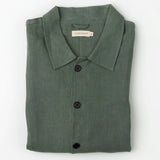 carpasus sustainable organic linen overshirt montagnola uni olive. Nachhaltiges Carpasus Overshirt Montagnola Uni Olive aus Bio Leinen 
