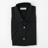 Linen Shirt Short Lido Black