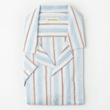 Leinenhemd Orto Tricolor Blue
