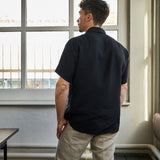 Linen Shirt Short Lido Black