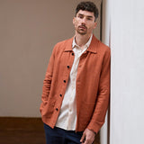 Overshirt Linen Montagnola Terracotta