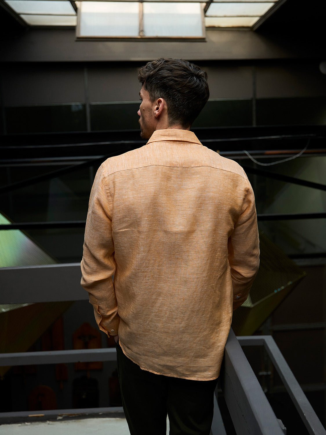 Linen Shirt Verzasca Orange