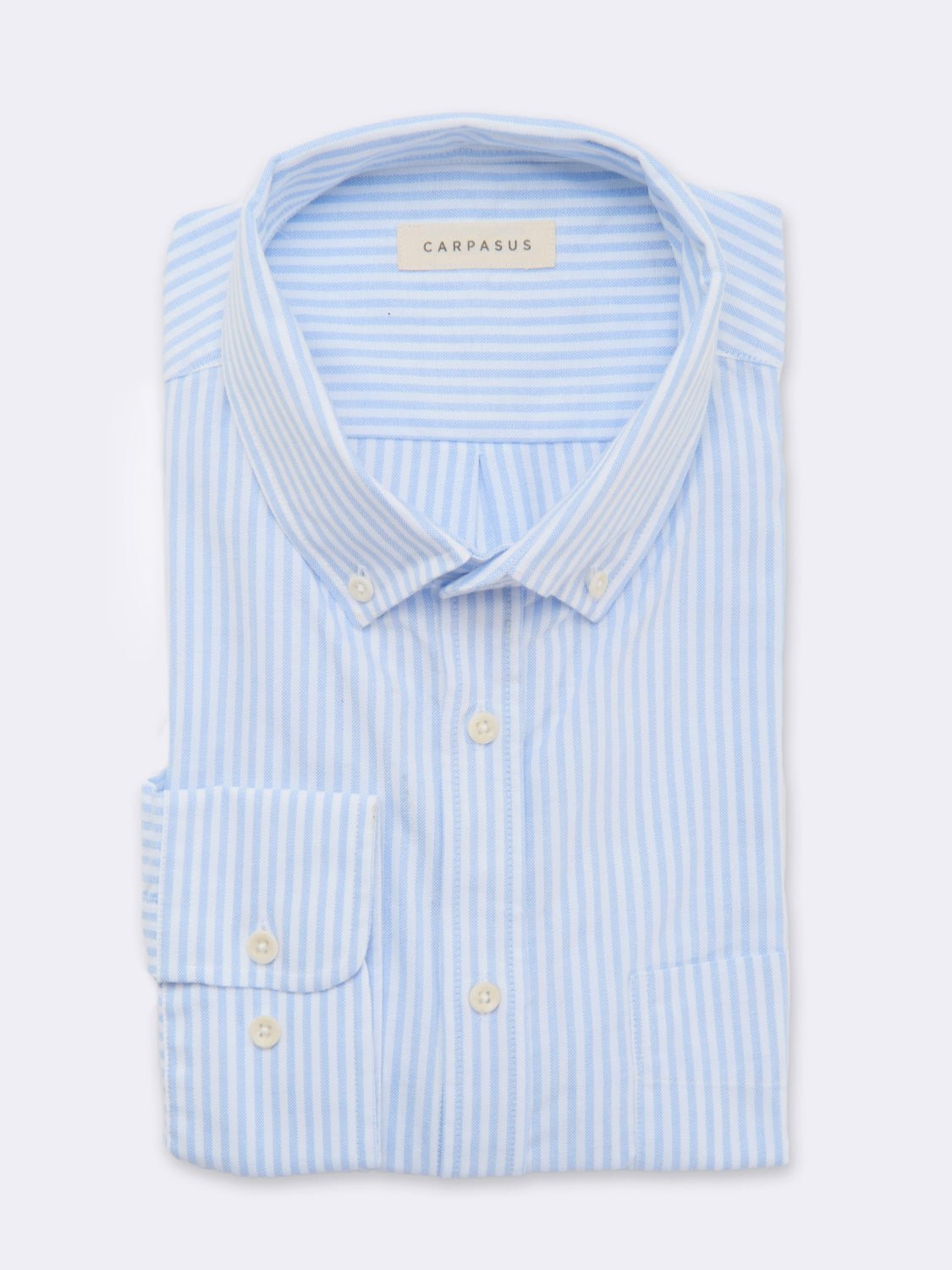 Oxford Shirt Stripes White Blue