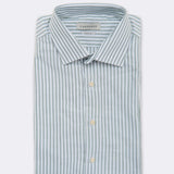 Dress Shirt Slim Fit Braga Stripes Moss