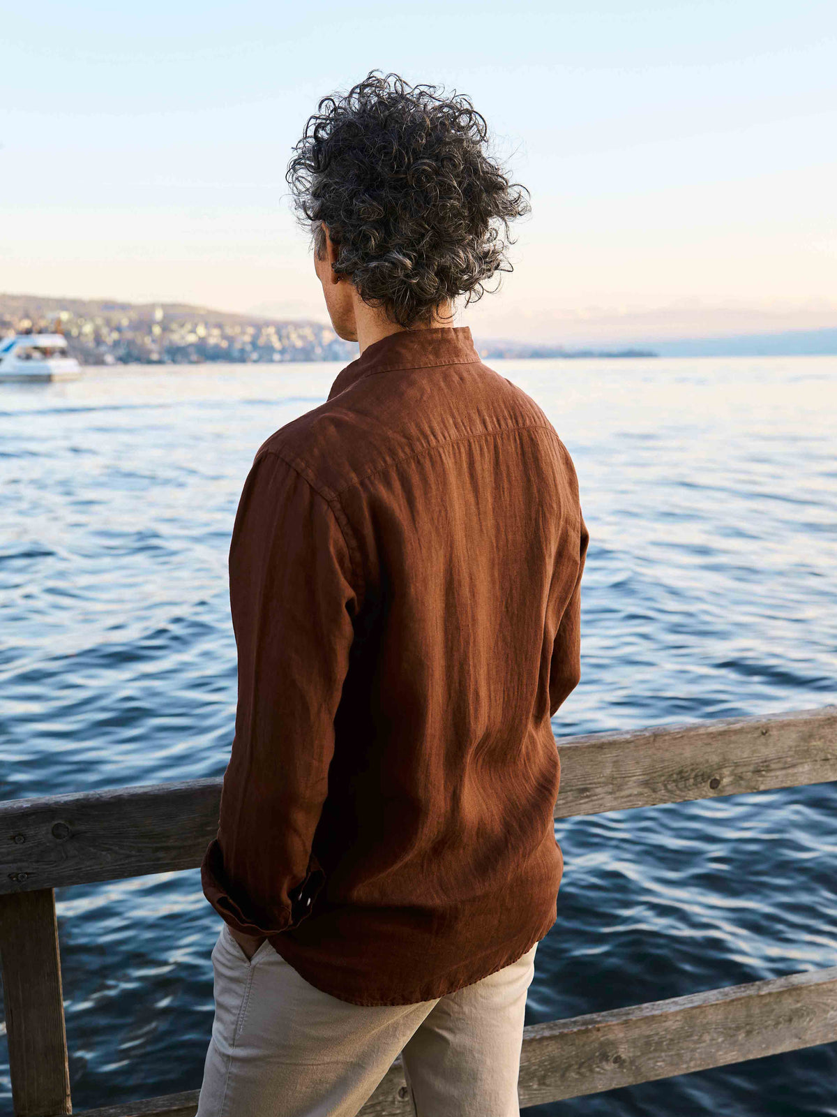 Linen Shirt Nuve Brown