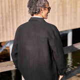 Overshirt Linen Montagnola Black