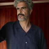 Linen Shirt Maloja Navy