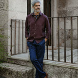 Leinenhemd Verzasca Burgundy