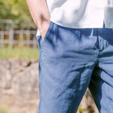 Linen Shorts Ilha Cobalt