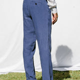 Linen Trousers Ilha Cobalt