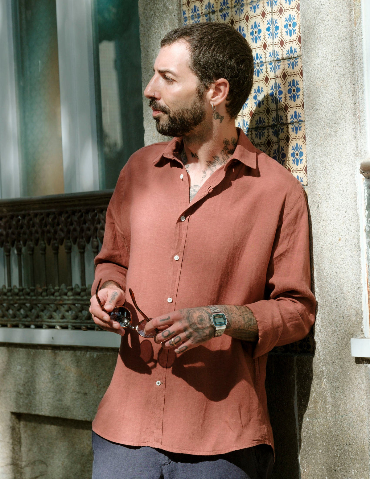 Linen Shirt Nuve Chili