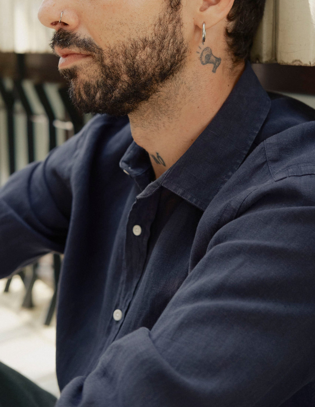 Linen Shirt Nuve Marine