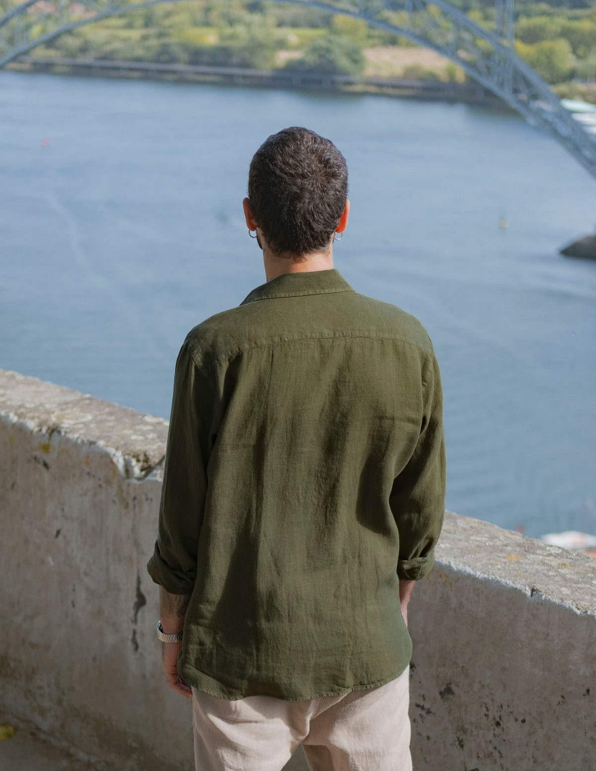 Linen Shirt Nuve Moss