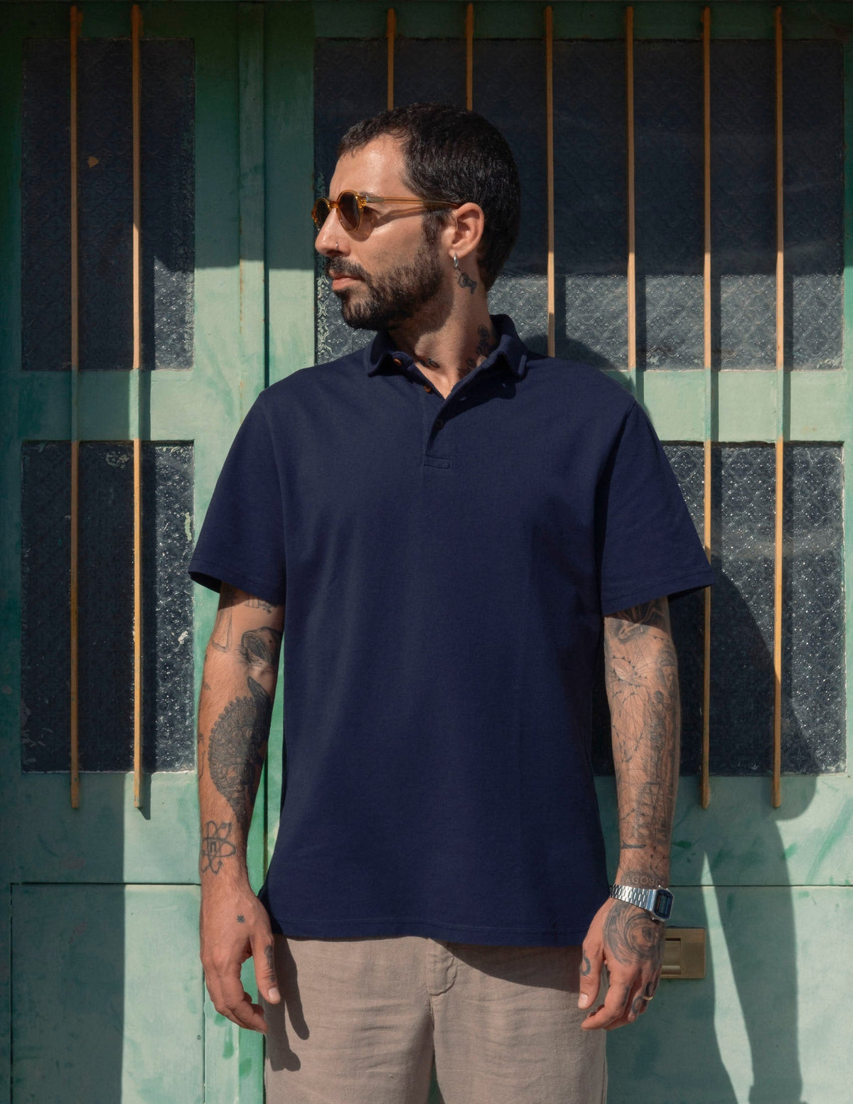 Polo Shirt Cavalo Short Marine