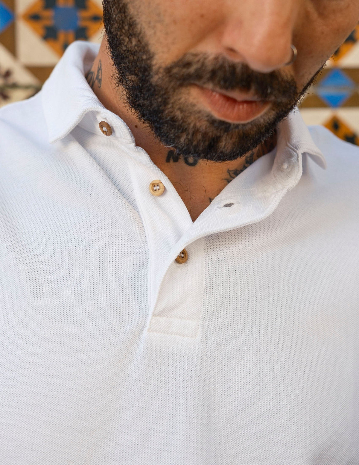 Polo Shirt Cavalo Short White