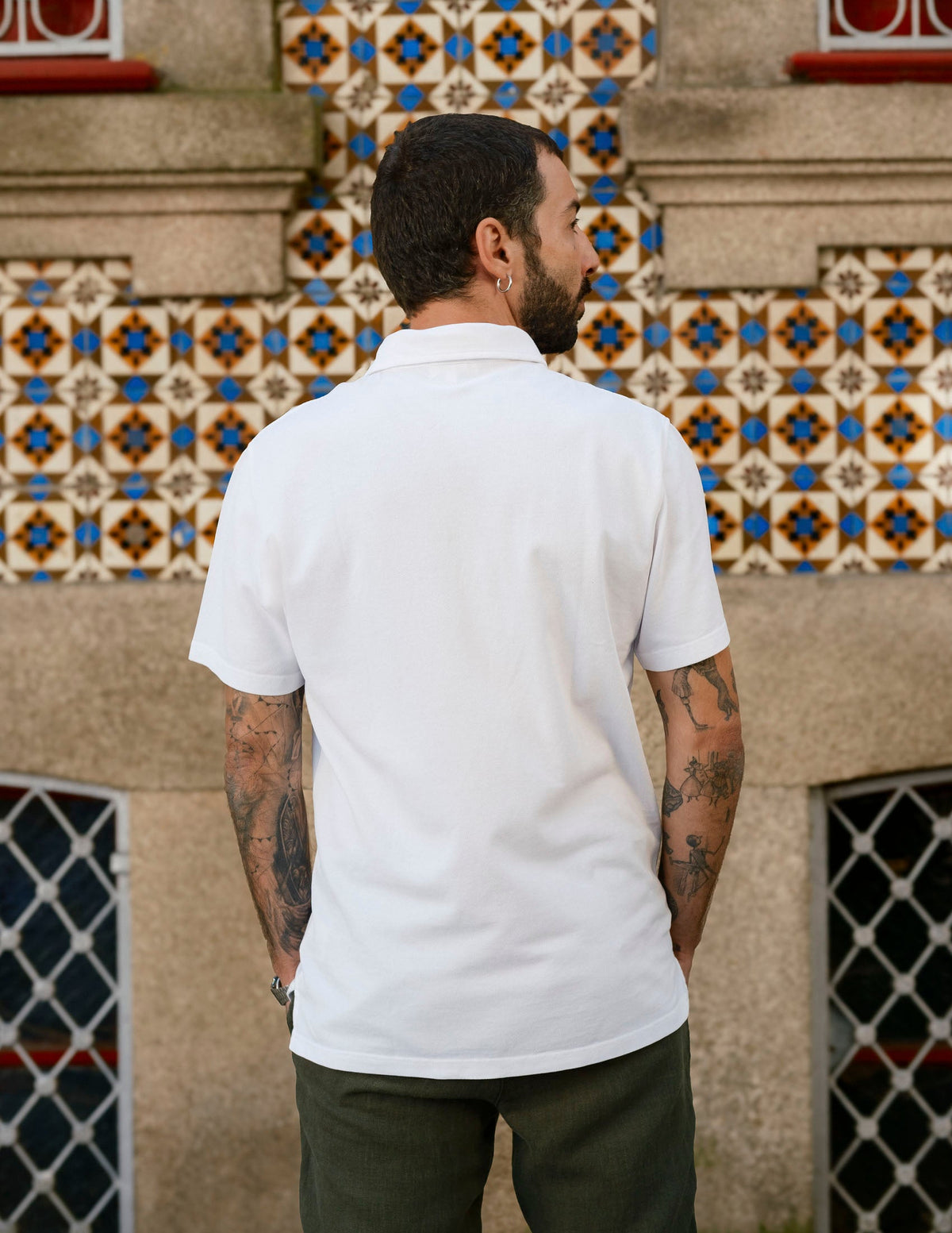 Polo Shirt Cavalo Short White