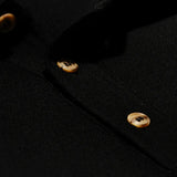 Merino-Polo Musgo Schwarz