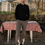 Merino-Polo Musgo Schwarz