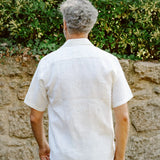 Leinenhemd Kurzarm Lido Weiss