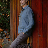 Leinenhemd Verzasca Azur