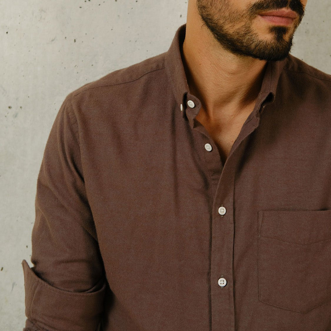 Flannel Shirt Populus Brown