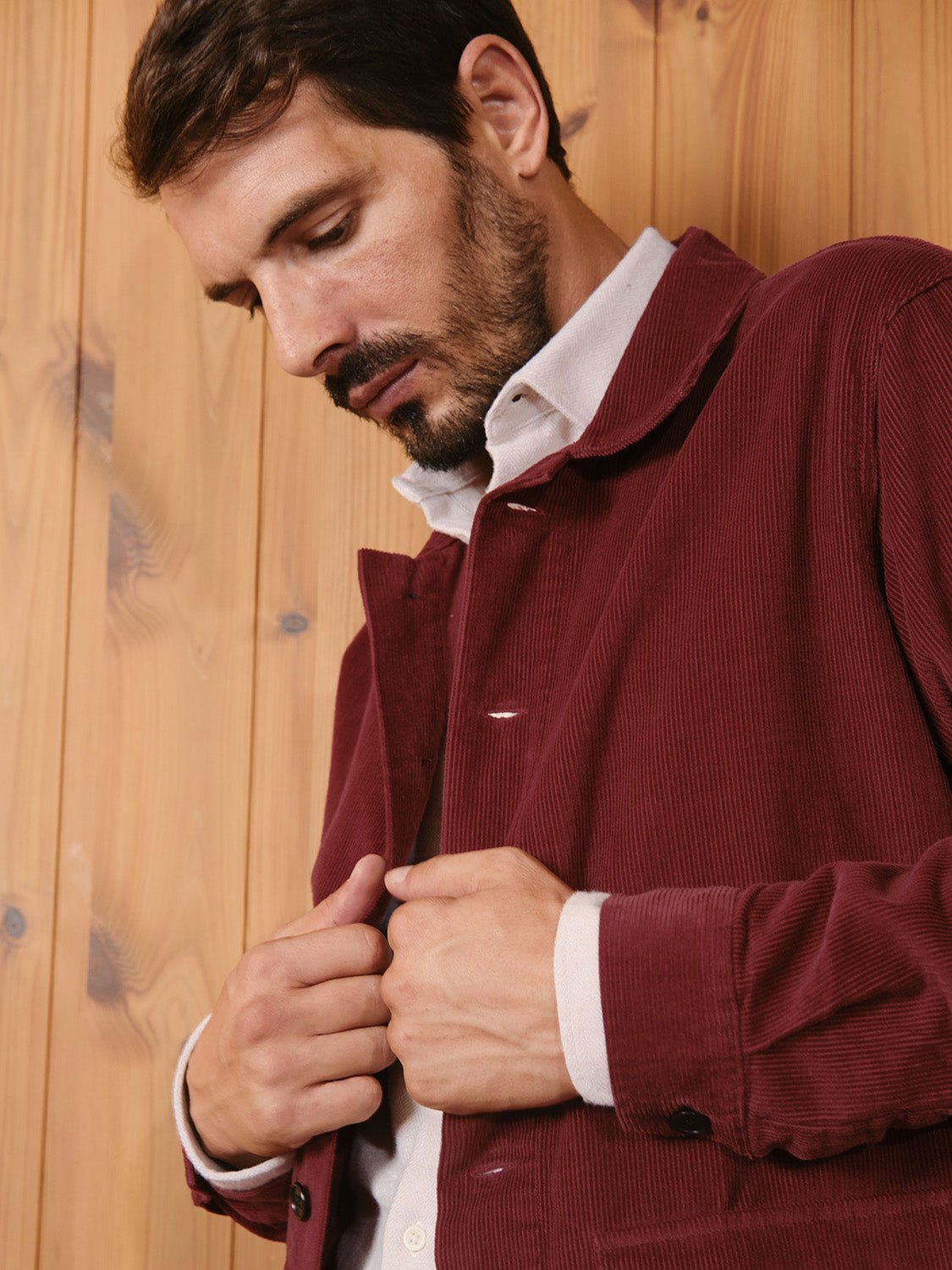 Overshirt Corduroy Bosco Bordeaux