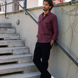 Flanellhemd Pinho Bordeaux