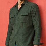 Flannel Shirt Pinho Moss