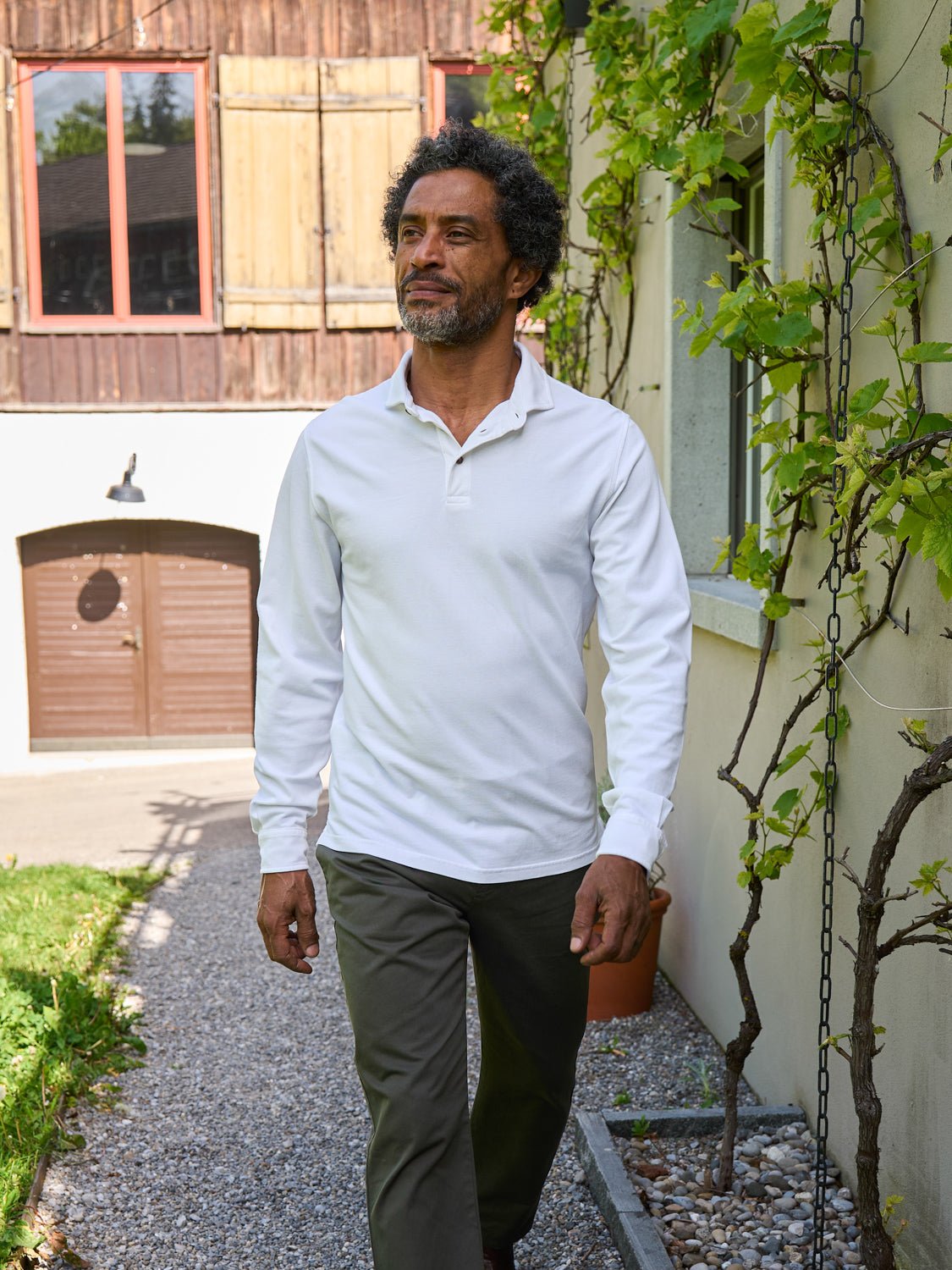 Polo Shirt Cavalo Long White