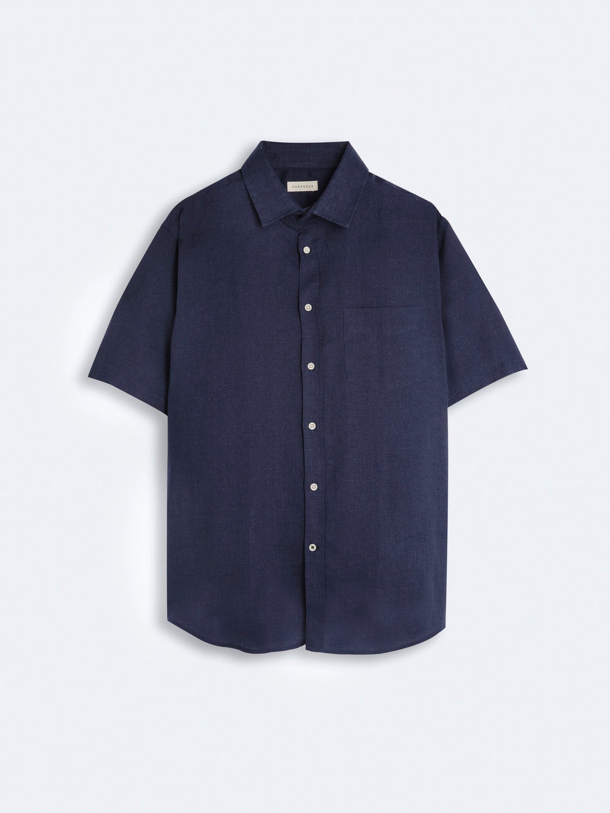 Linen Shirt Short Lido Navy