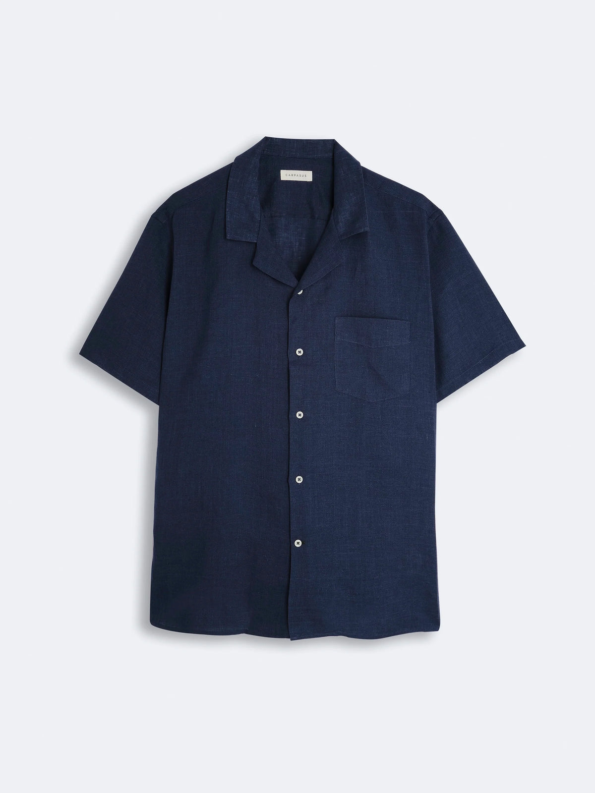 Linen Shirt Short Maloja Navy