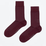 Classy Socks Herringbone Bordeaux