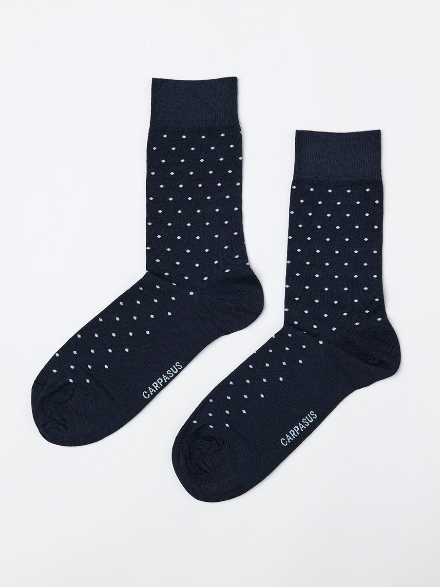 Classy Socken Punkte Navy/Weiss