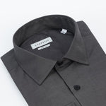 carpasus sustainable organic cotton dress shirt dark grey. Nachhaltiges Carpasus Businesshemd aus Bio Baumwolle in Dunkelgrau